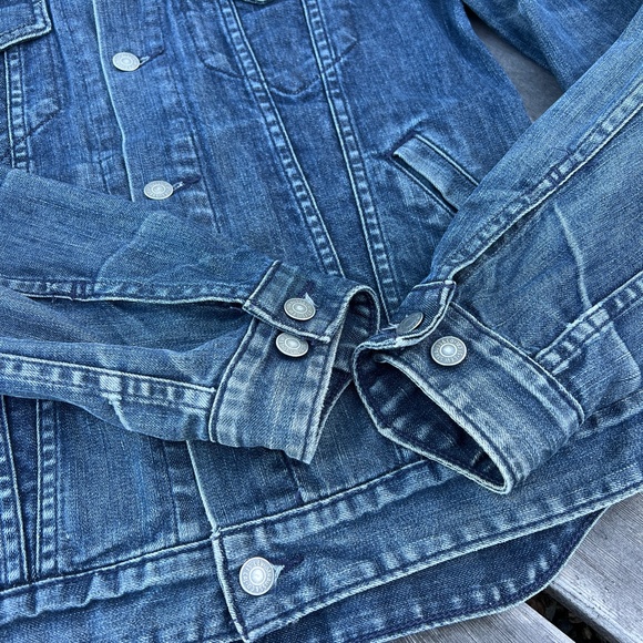 Levi's Commuter Slim Denim Trucker Jacket Sz S - Picture 4 of 8